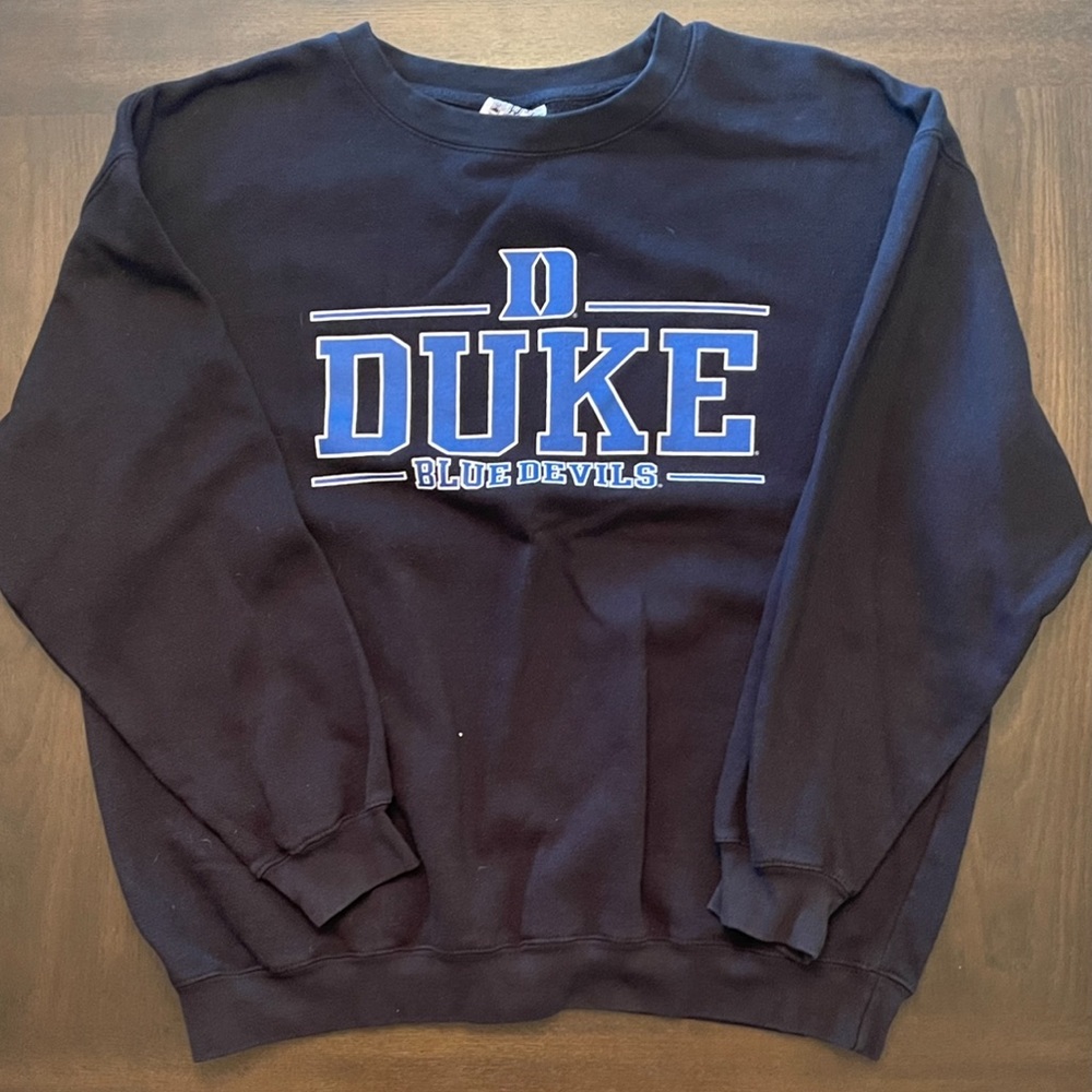 Mens Duke University Blue Devils Pullover Sweatshirt Crewneck Mens size XL